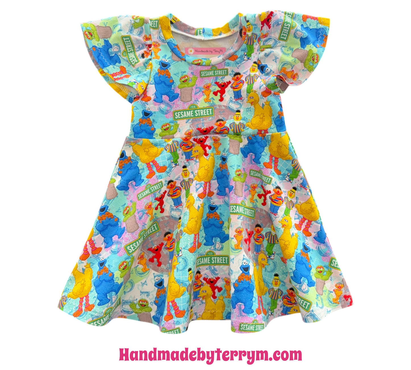 (1830) Friendly Street Crew Flutter Dress – Size 1