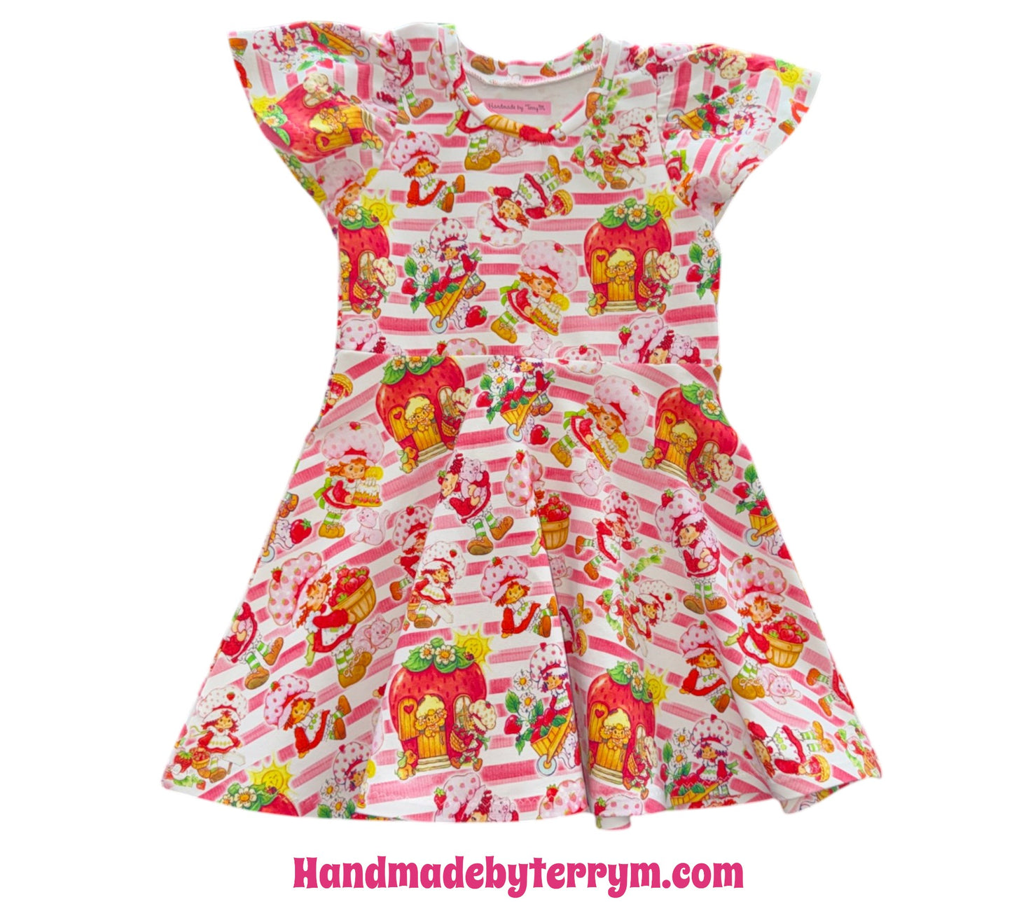 (1823) Strawberry Girl Dress - Size 3