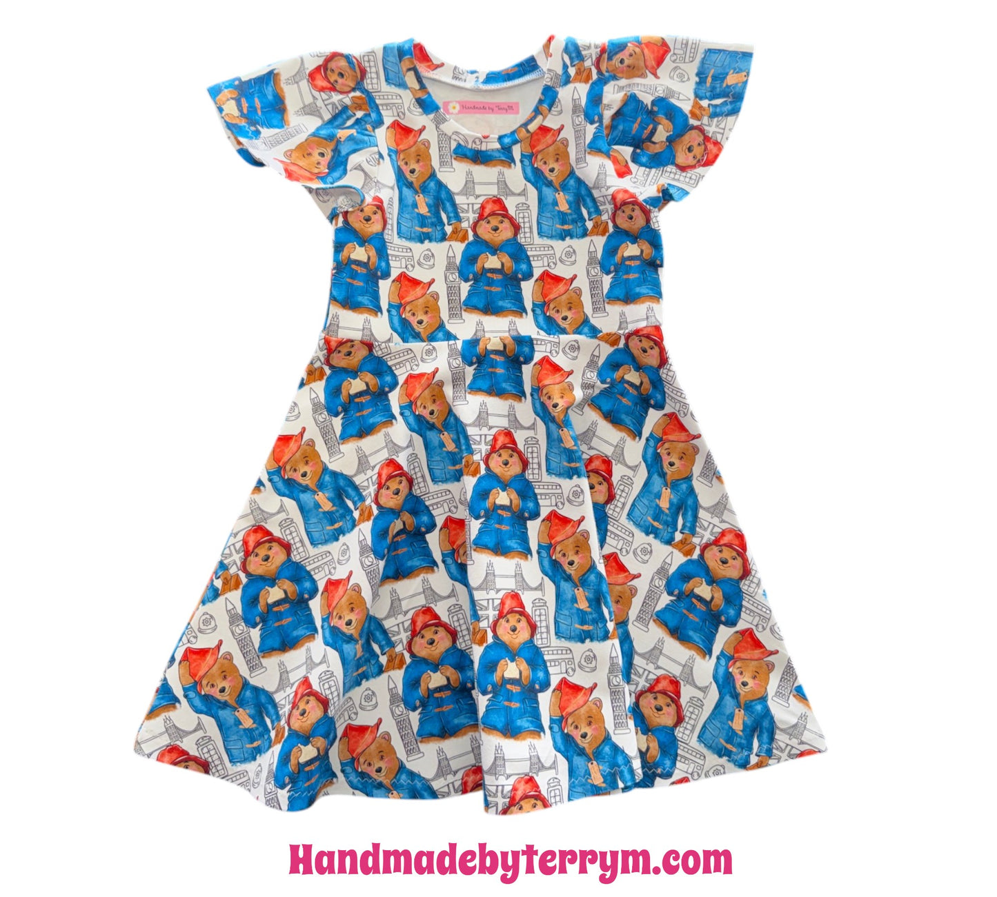 (1822) London Adventure Bear Dress – Size 4