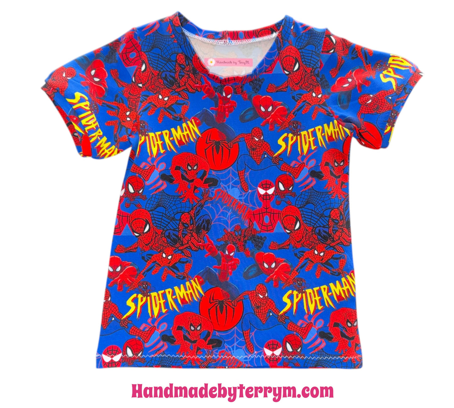 (1825) Spiderdude T-shirt & Shorts Set - Size 4