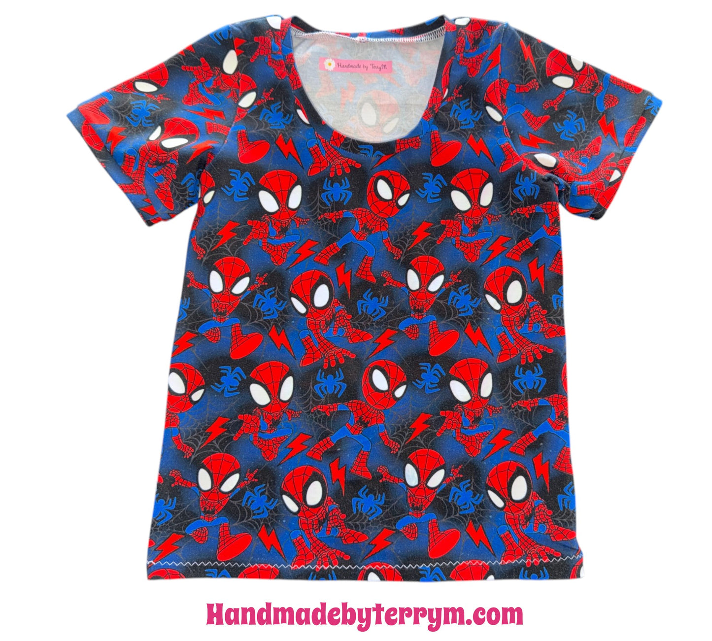 (1827) Spiderdude T-Shirt & Shorts Set - Size 5