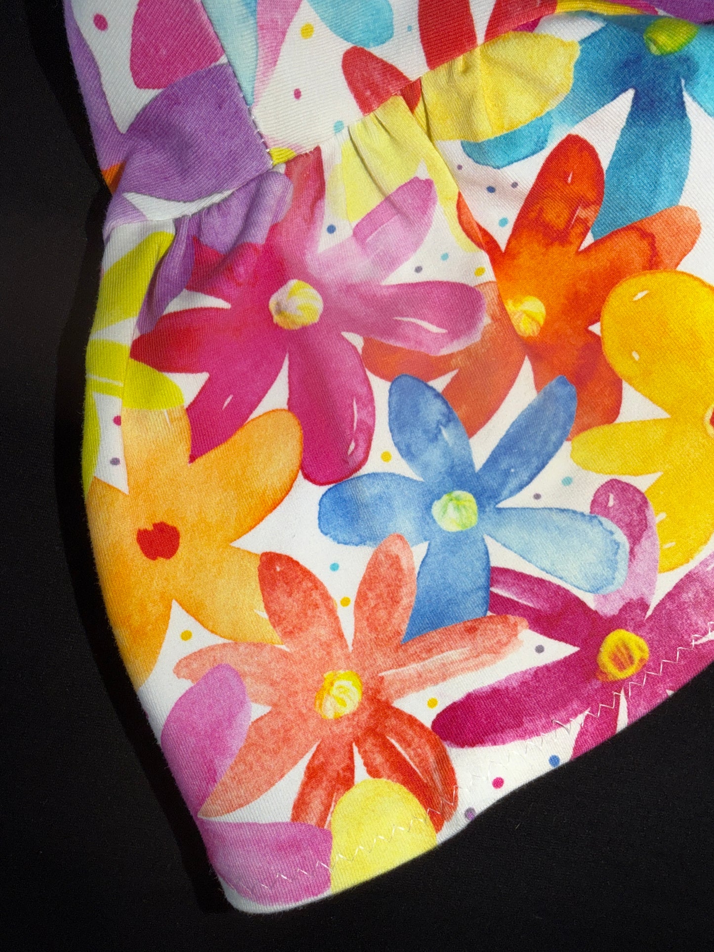 (0357) Bright Flower Dress - Size 7