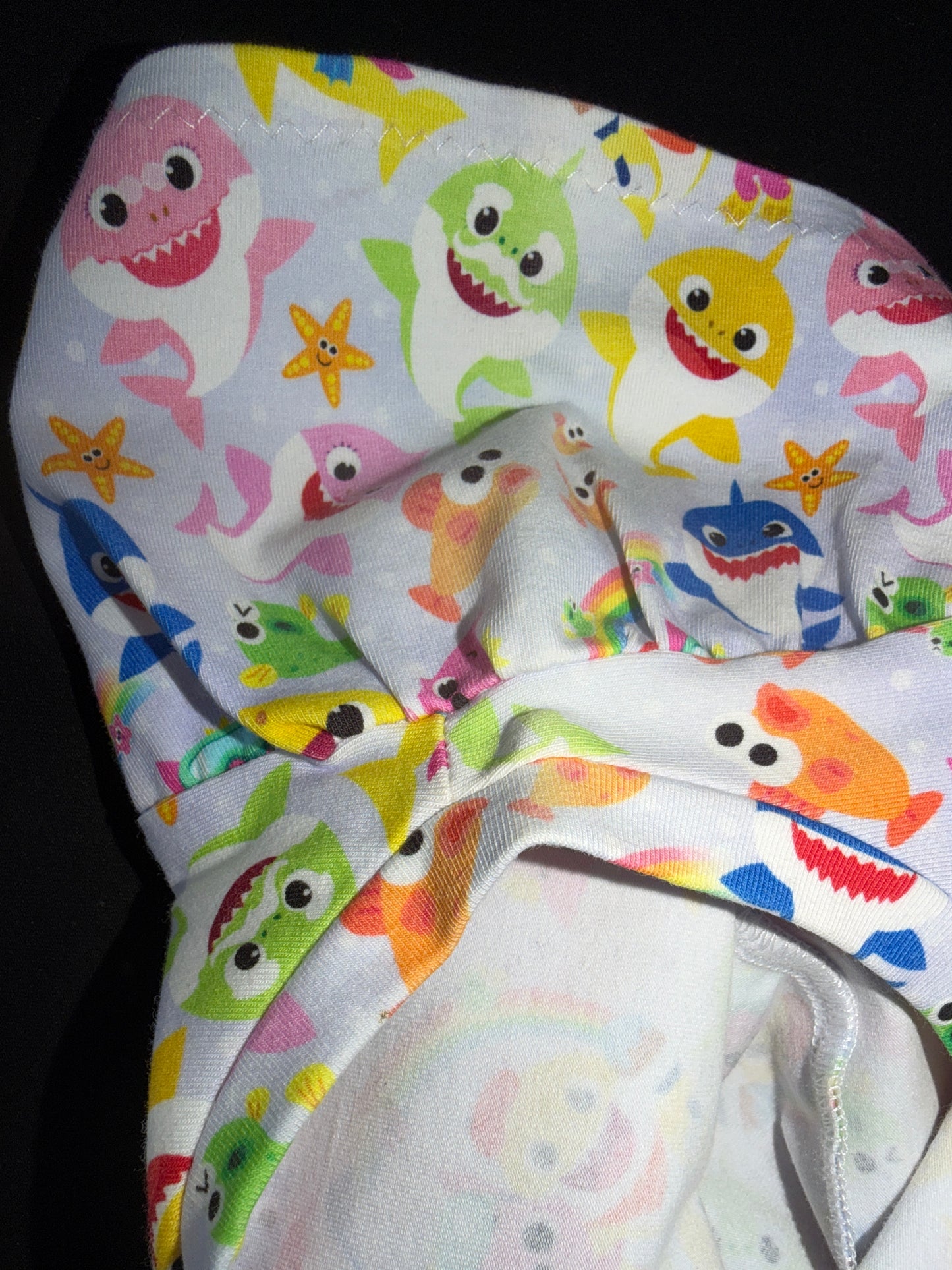 (0683) Lilac Baby Shark Dress - Size 1