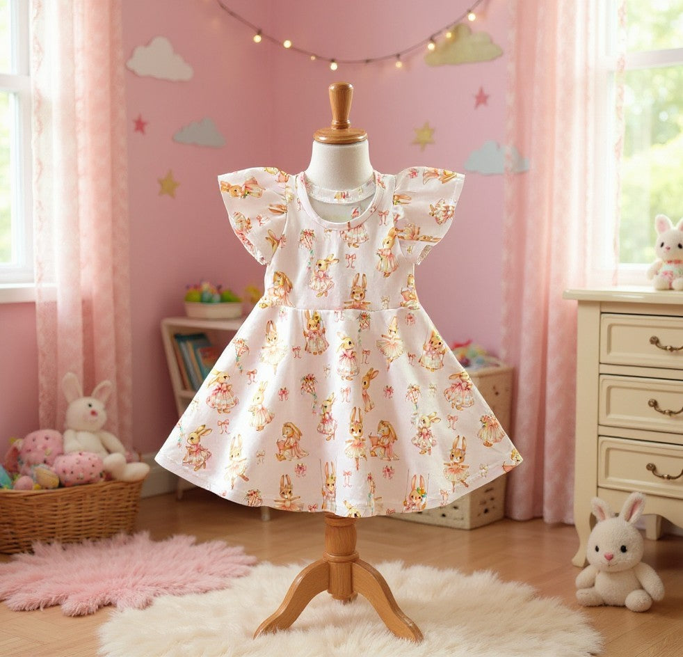 (1861) Sweet Bunny Dress - Size 1