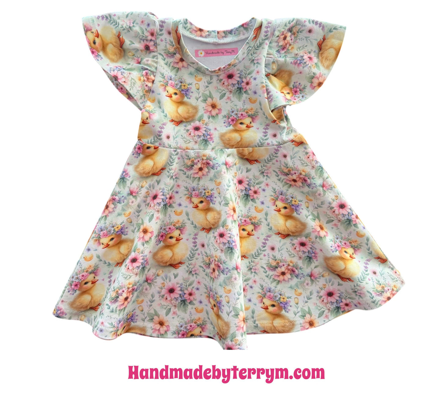 (1833) Baby Duck Dress - Size 1