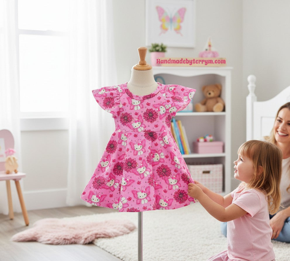 (1848) Butterfly Kitty Dress – Size 1