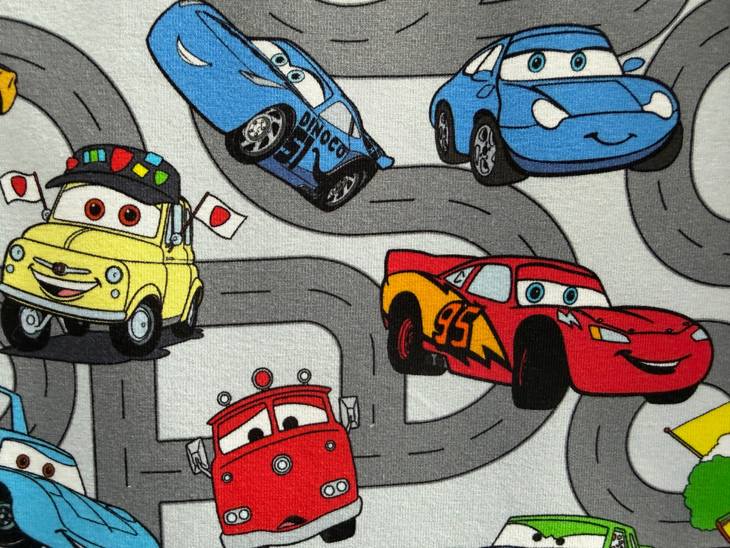 (1863) Colourful Cars T-Shirt & Shorts Set - Size 3