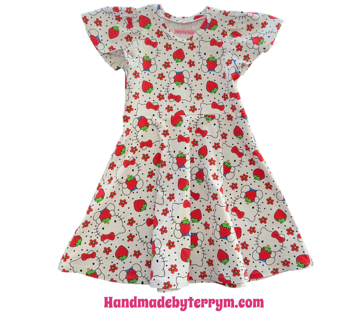 (1894) Strawberry Kitty Dress - size 5