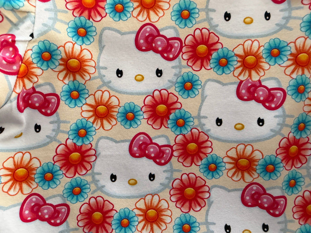 (1892) Floral Kitty Friends Dress - Size 7