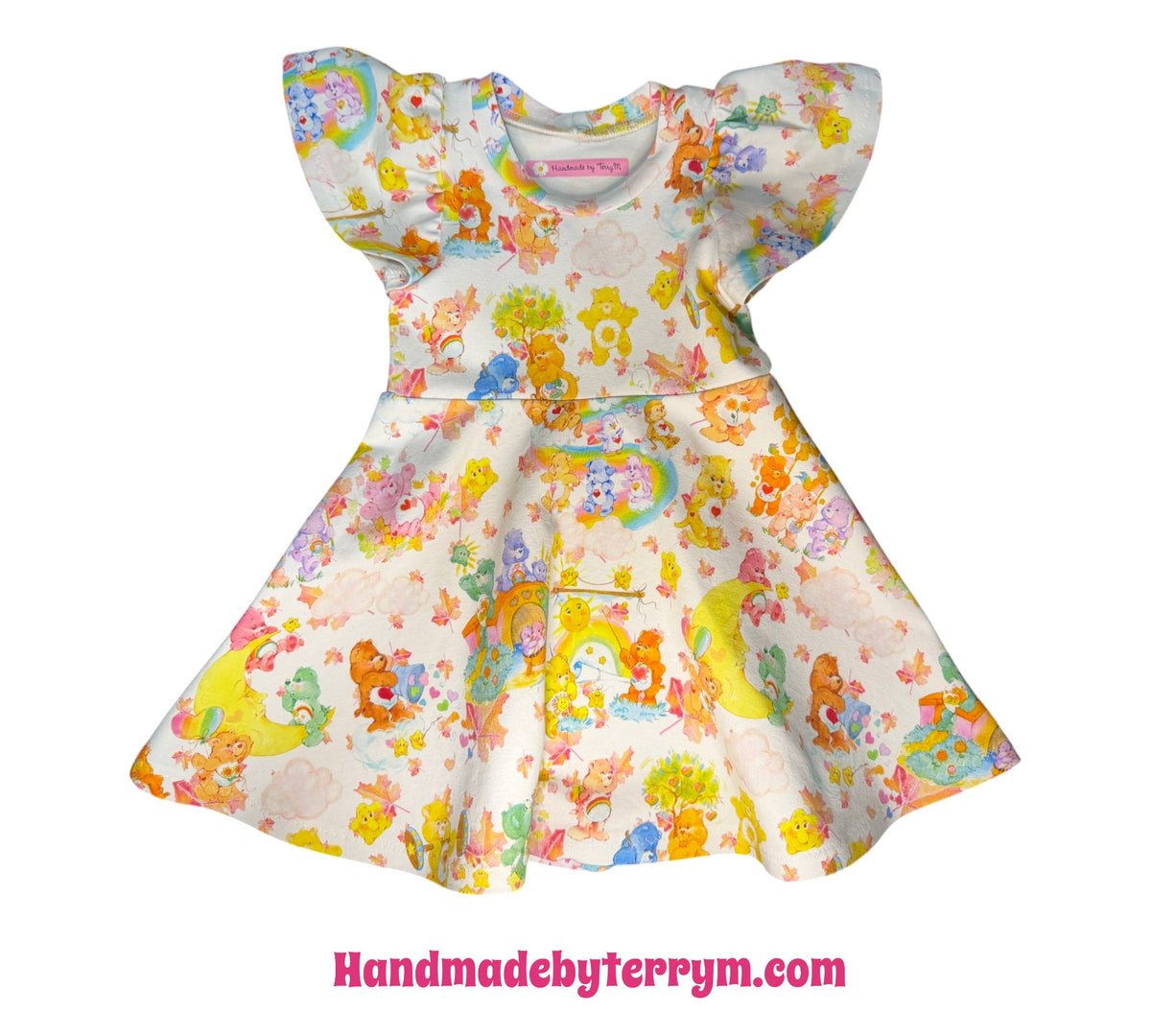 (1920) Colourful Bear Dress - Size 1