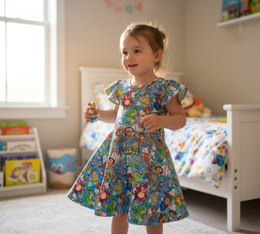 (1921) Andy's Toy Friends Dress - Size 2