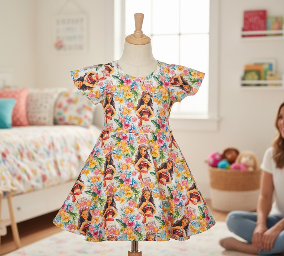 (1913) Tropical Island Girl Dress – Size 5