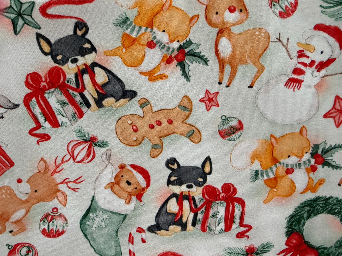 (1850) Reindeer Xmas T-Shirt - Size 0