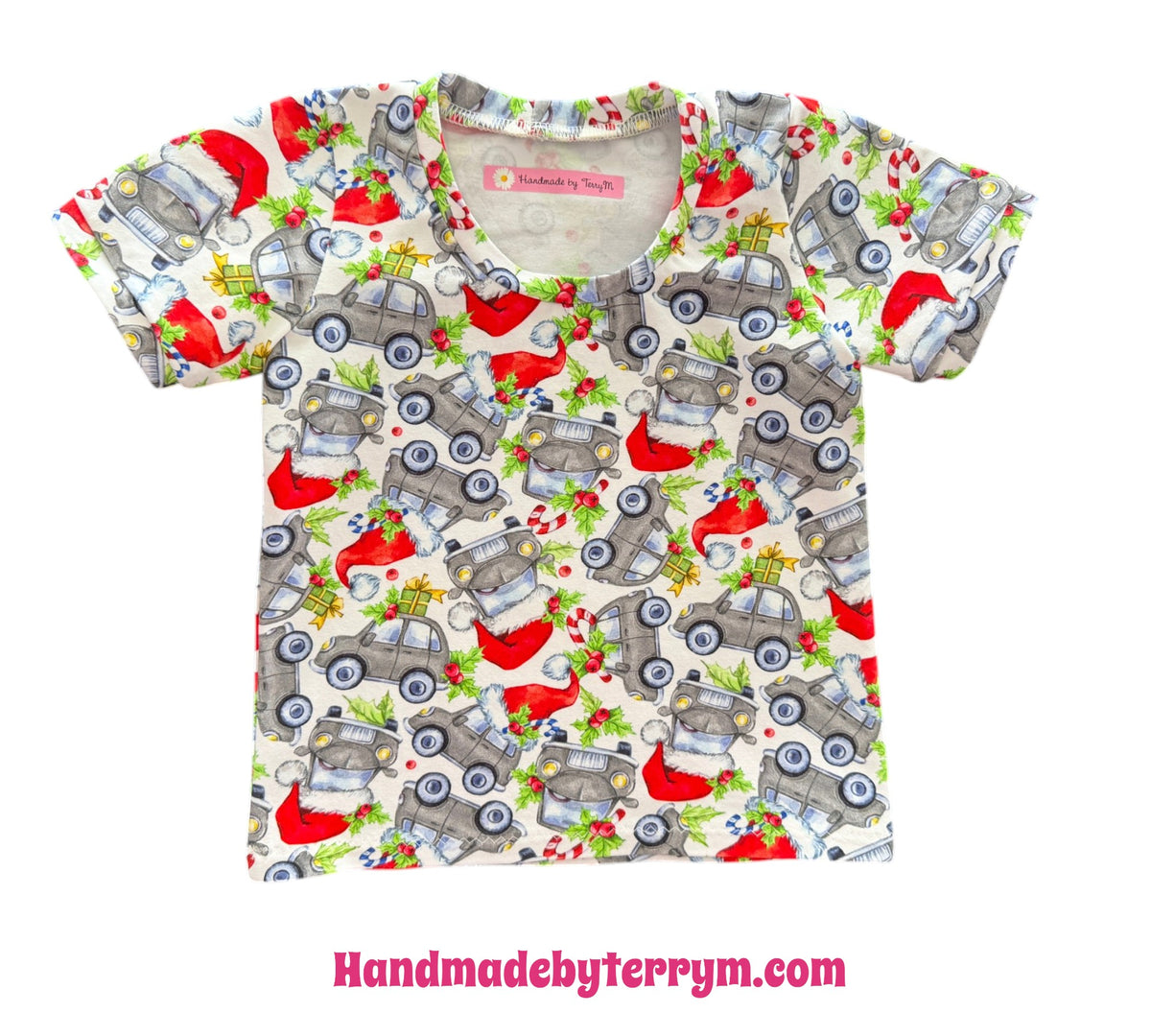 (1864) Santa Truck T-Shirt - Size 0