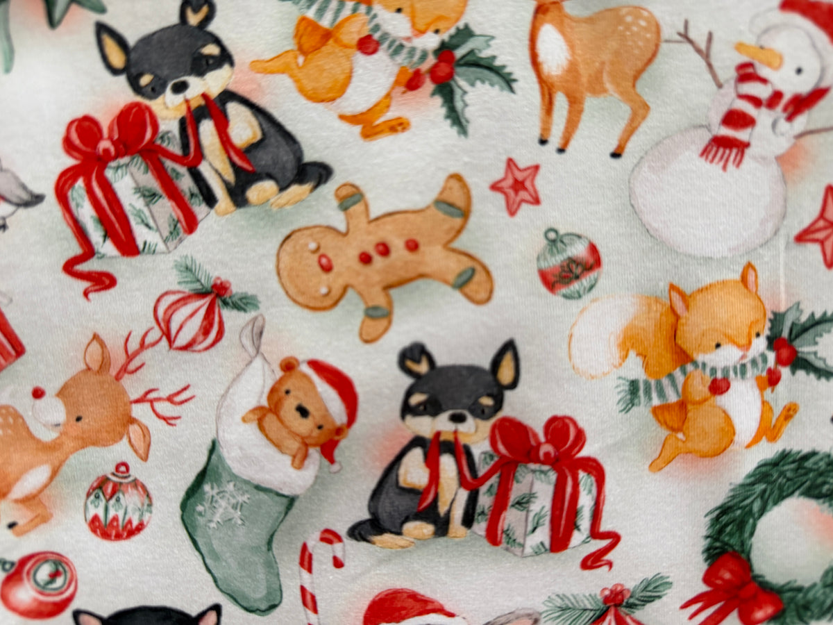 (1851) Reindeer Xmas T-Shirt - Size 1