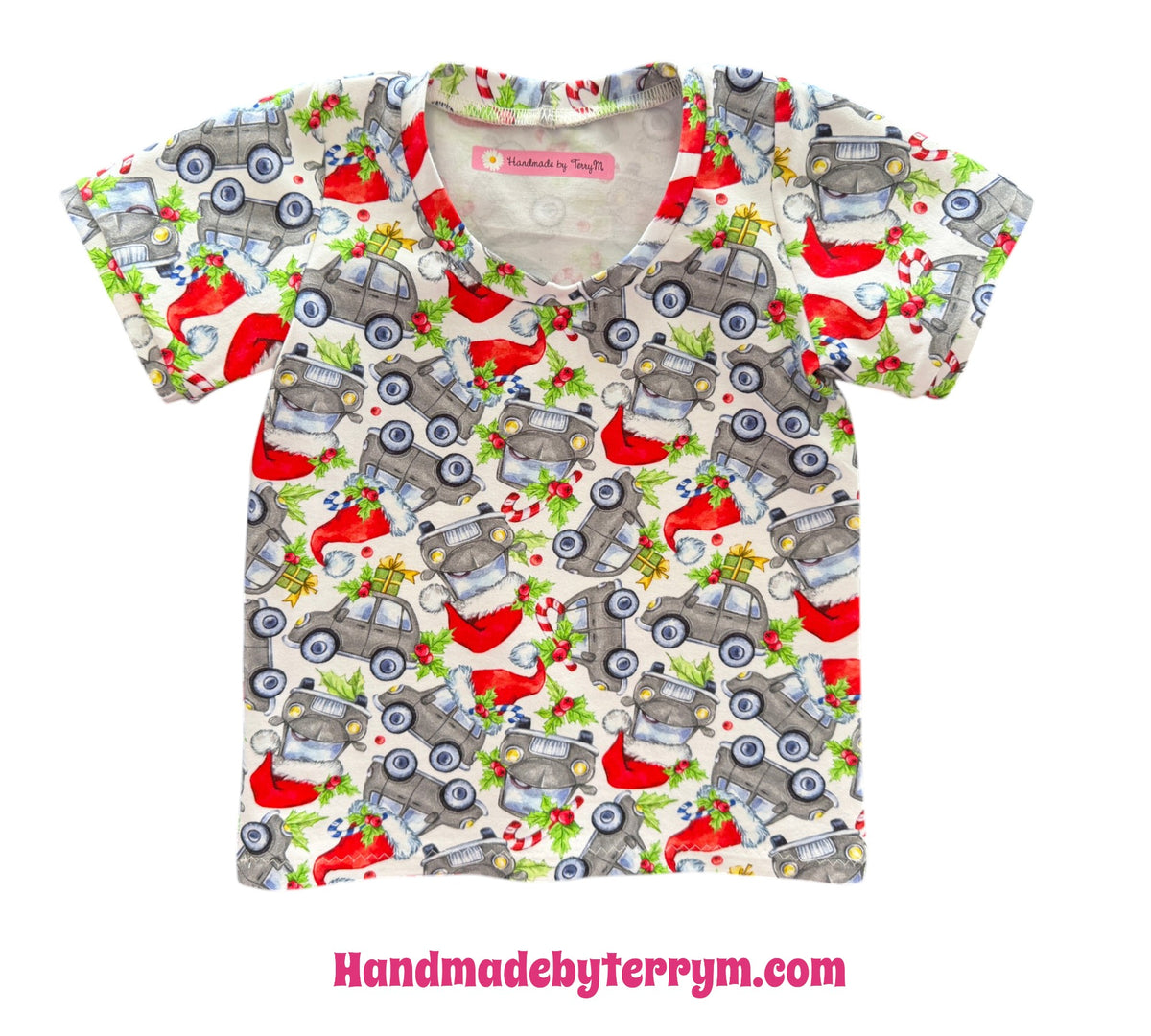 (1865) Santa Truck T-Shirt - Size 1