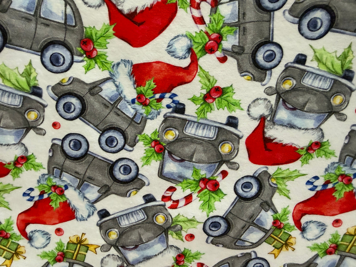 (1866) Santa Truck T-Shirt - Size 2