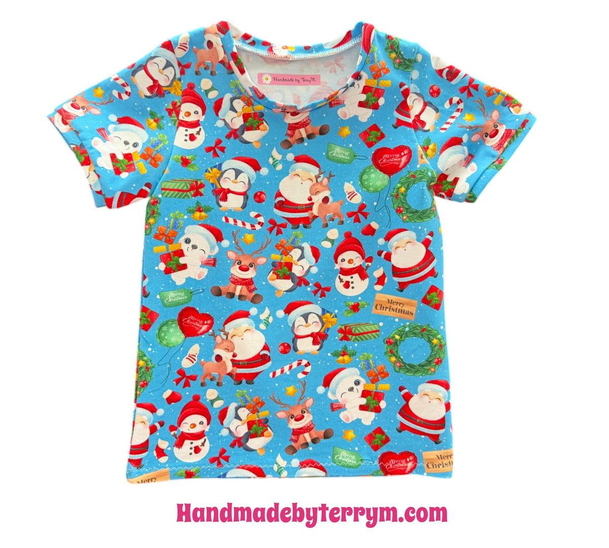 (1942) Blue Santa T-Shirt - Size 4