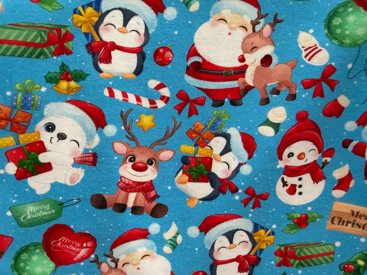 (1942) Blue Santa T-Shirt - Size 4