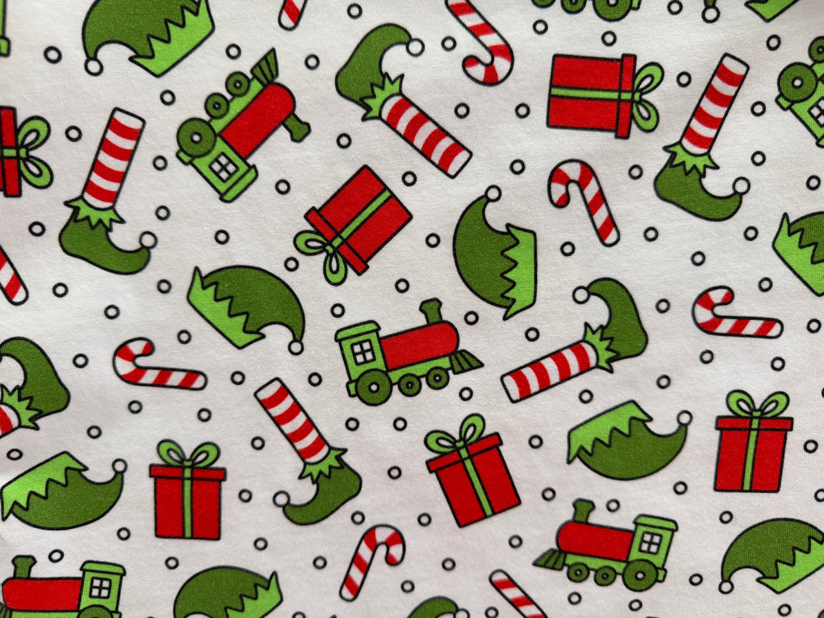 (1846) Candy Cane Christmas T-Shirt - Size 6
