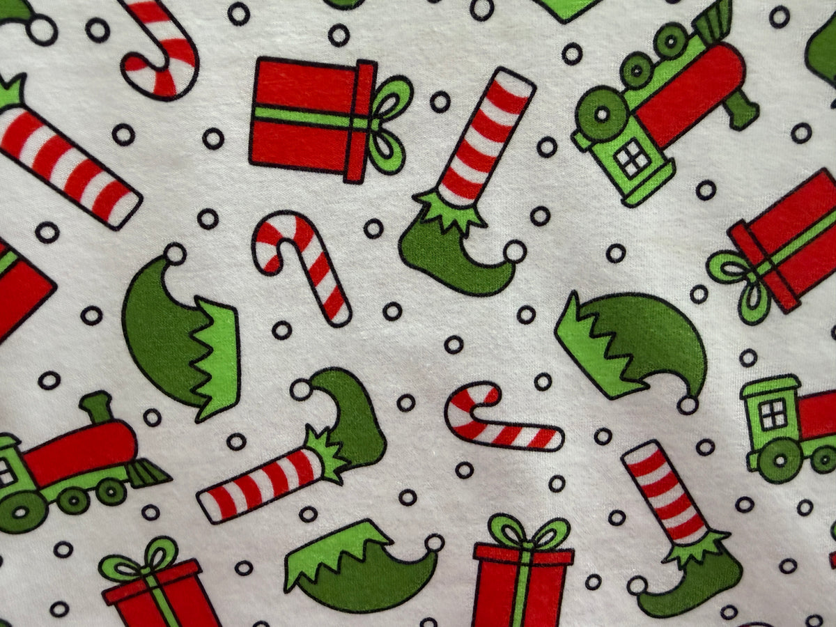 (1840) Candy Cane Christmas T-Shirt - Size 0