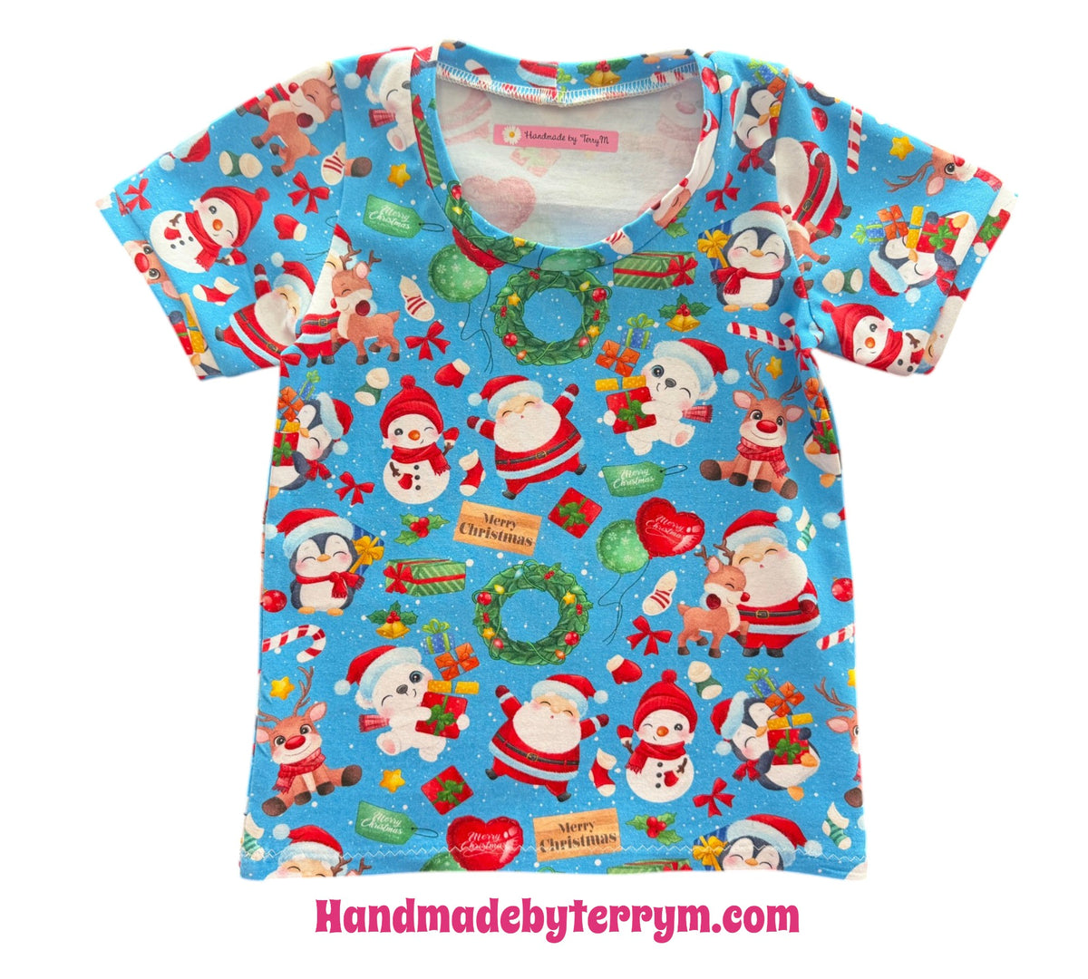 (1941) Blue Santa T-Shirt - Size 3