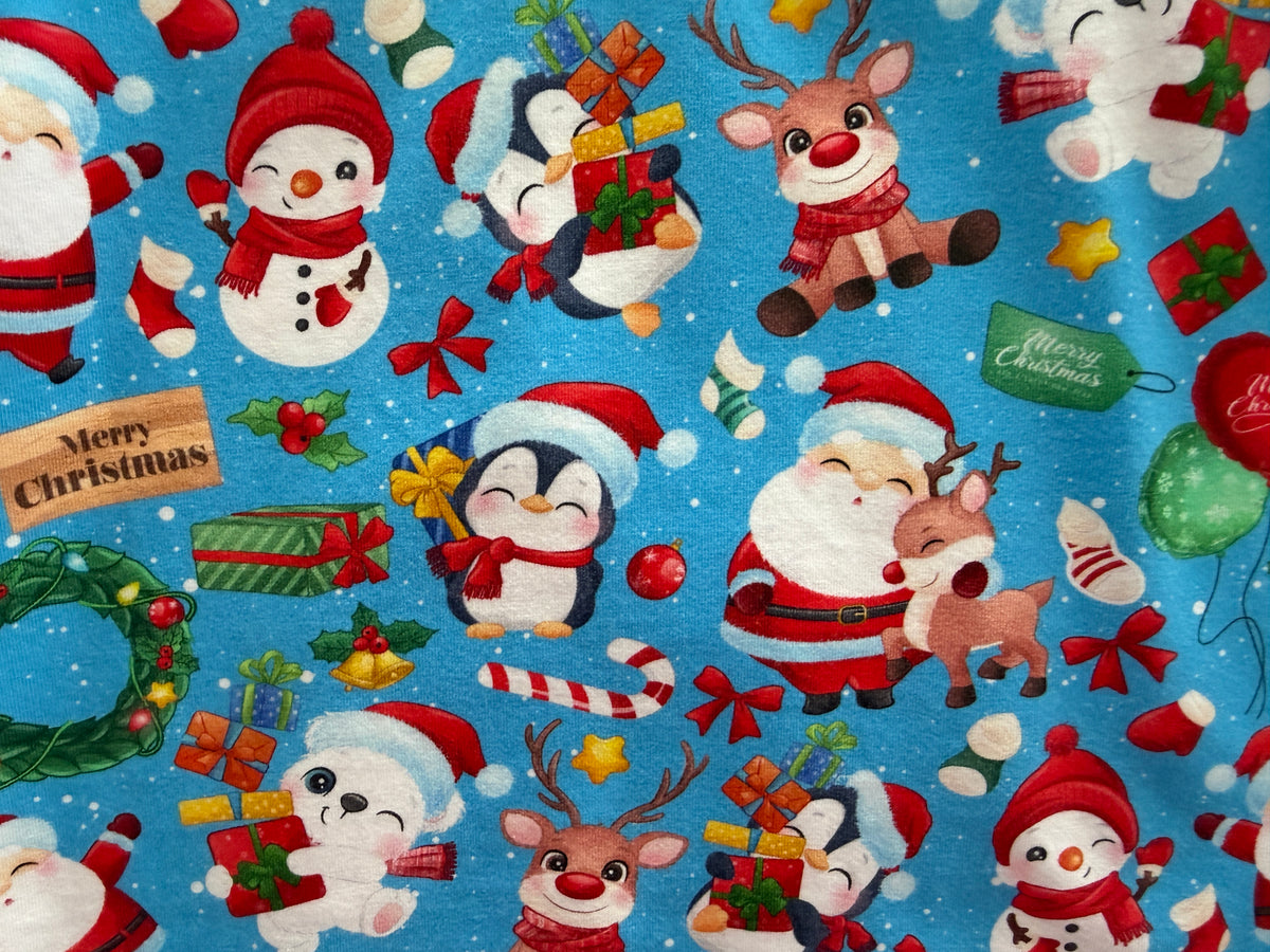 (1943) Blue Santa T-Shirt - Size 5
