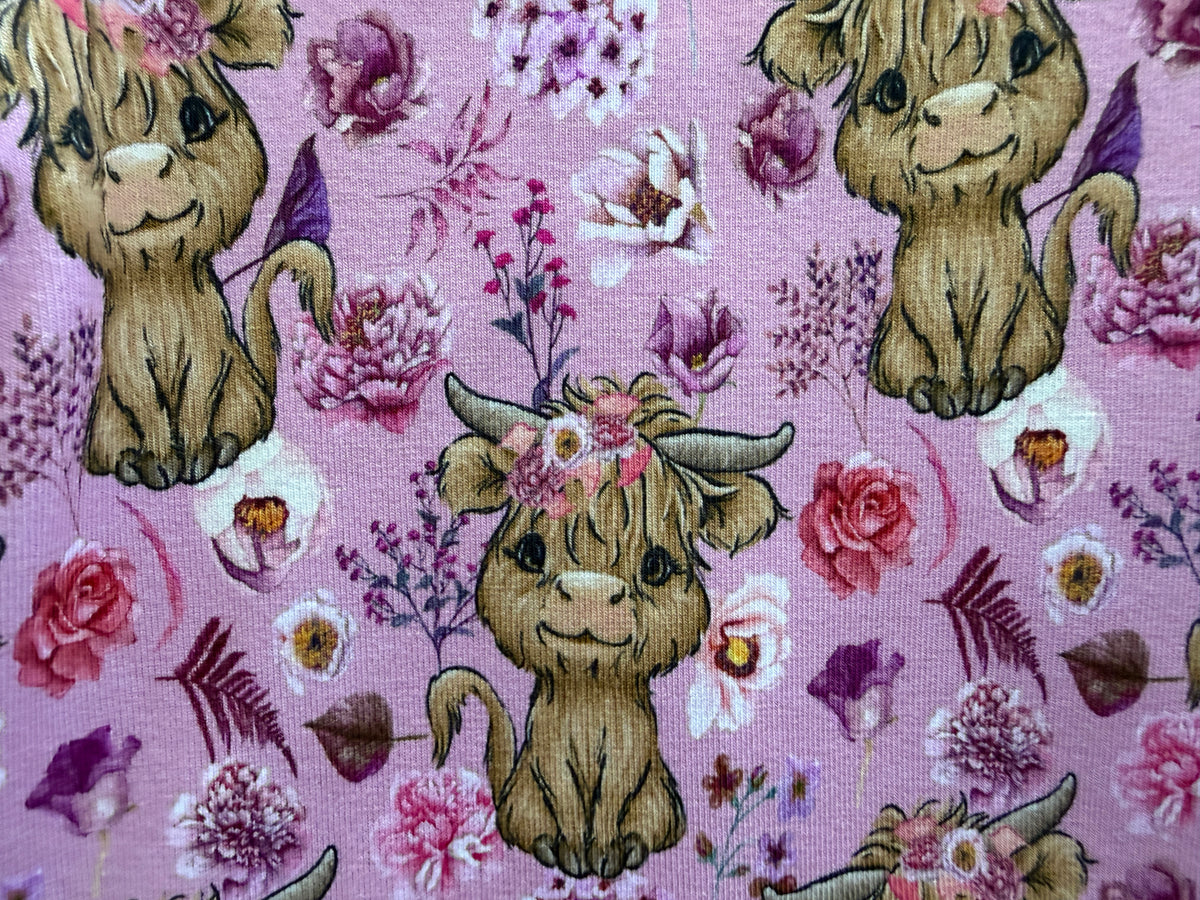 (1912) Pink Cow Dress - Size 5
