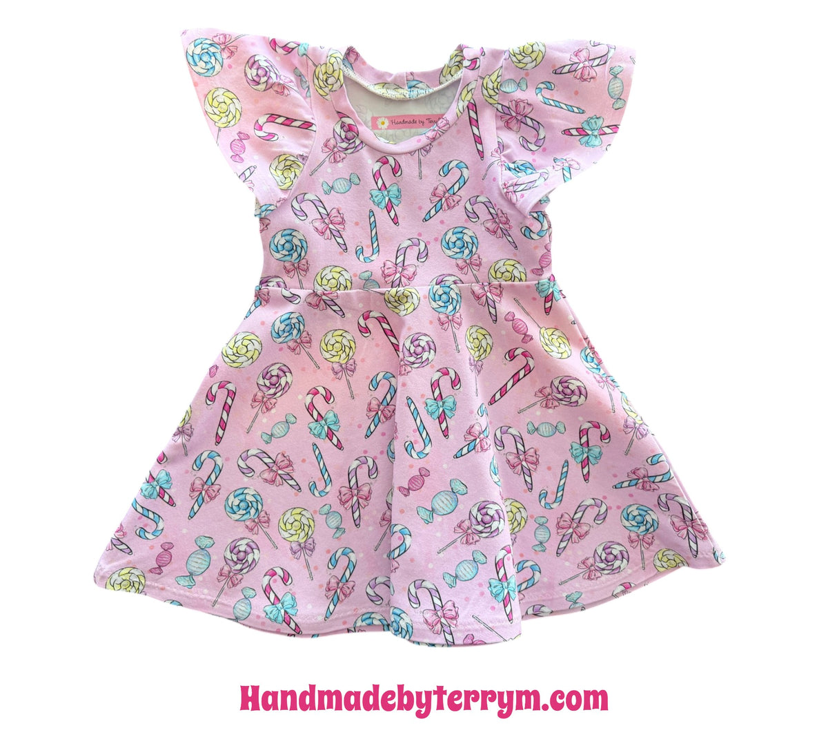 (1954) Lolipops & Candy Cane Dress - Size 1