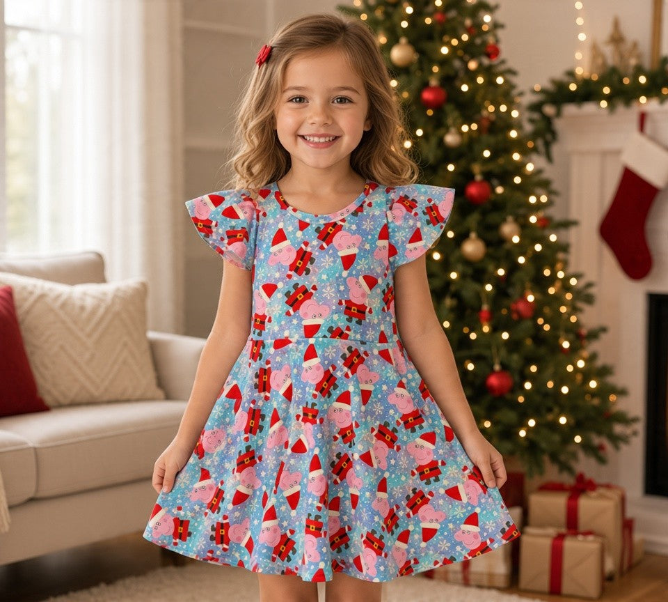 (1951) Cute Christmas Pig Dress - Sze 3