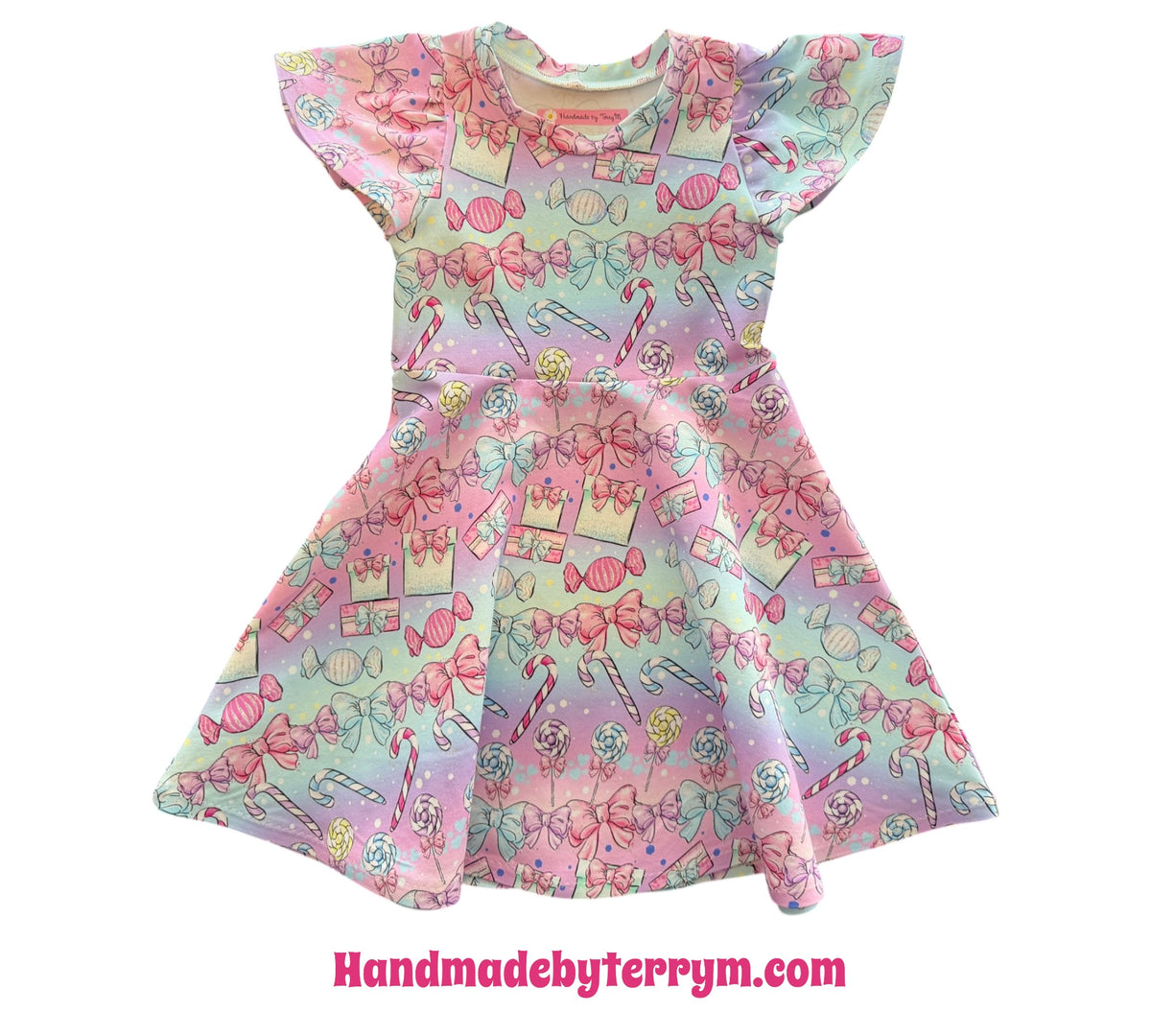 (1939) Candy & Bows Christmas Dress - Size 3