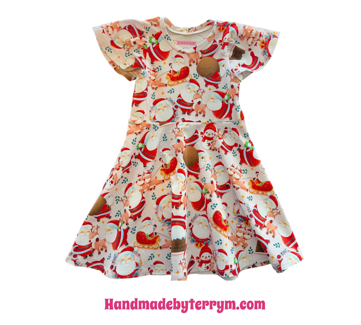 (1938) Happy Santa Dress - Size 5