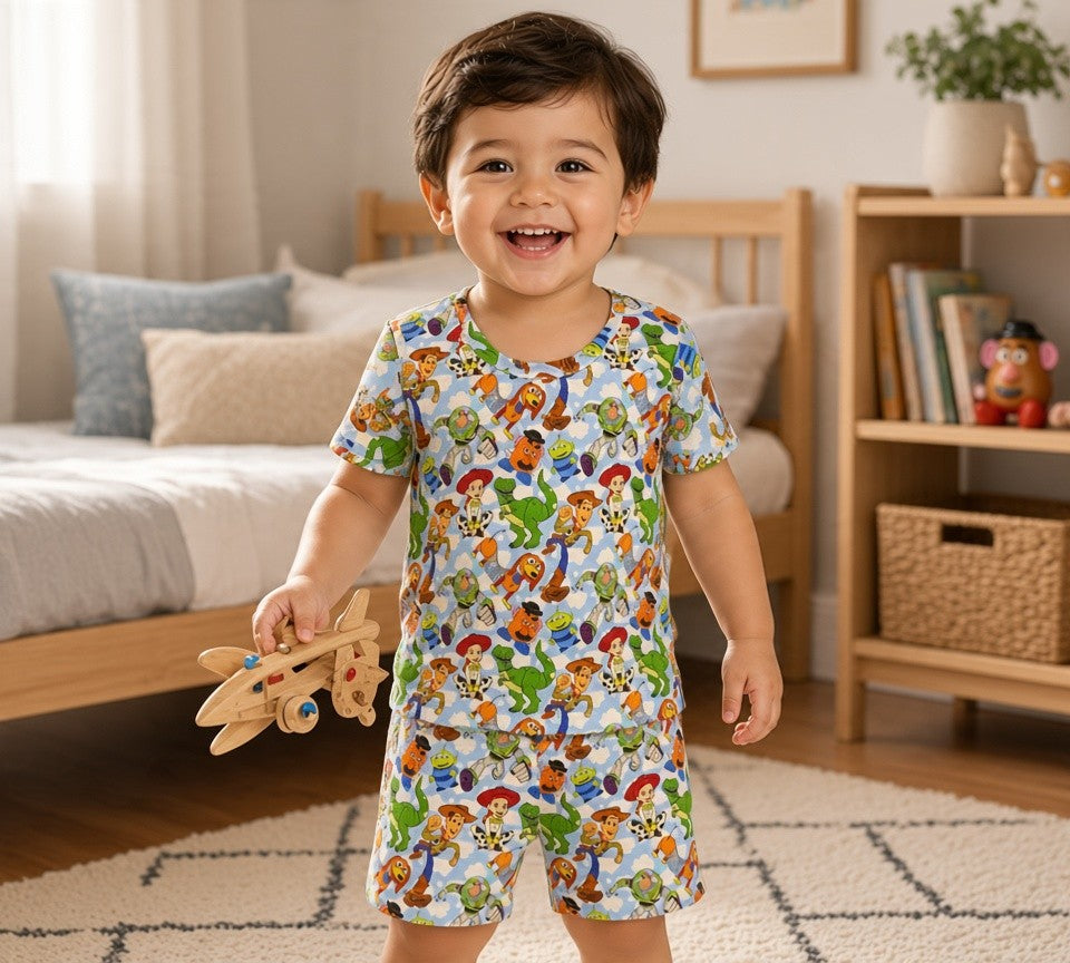 (1969) Andy's Toy Friends T-Shirt & Shorts Set - Size 1