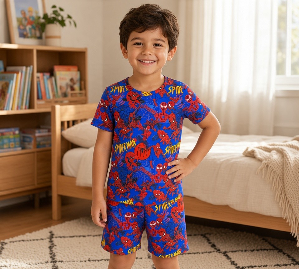 (1961) Spiderdude T-Shirt & Shorts Set - Size 5