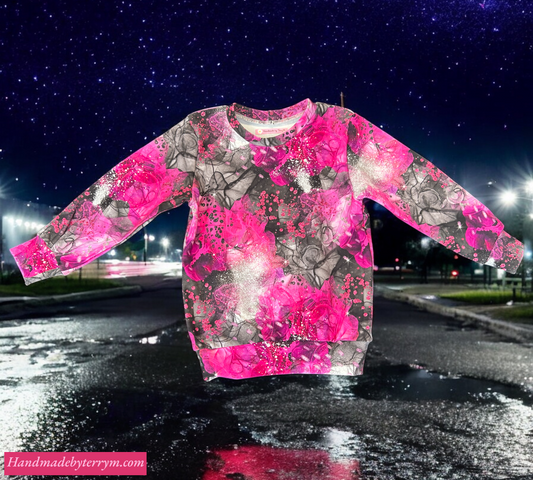 Pink Abstract Jumper - Size 4