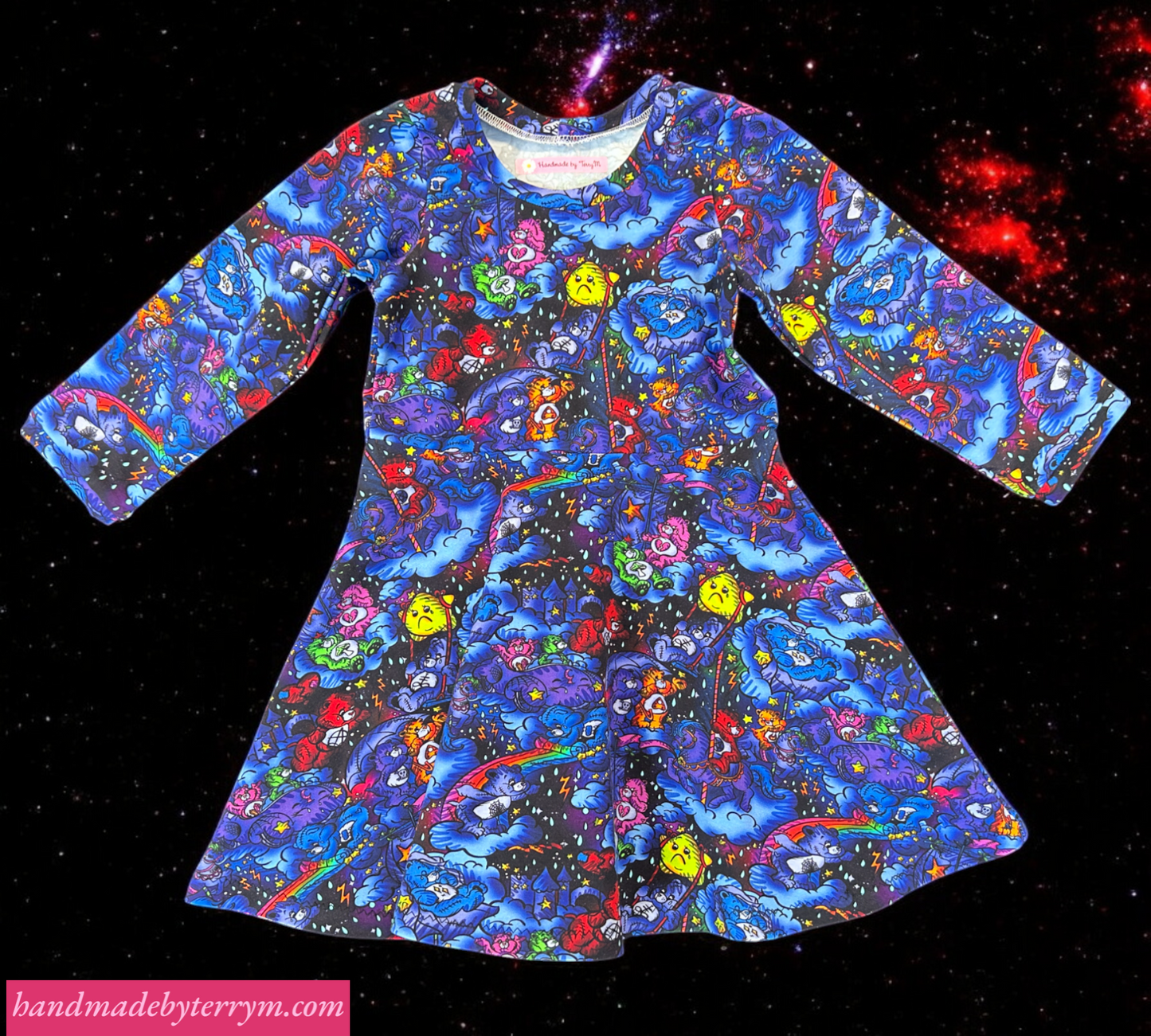 Scare Bear Dress with Long Sleeves - Size 3