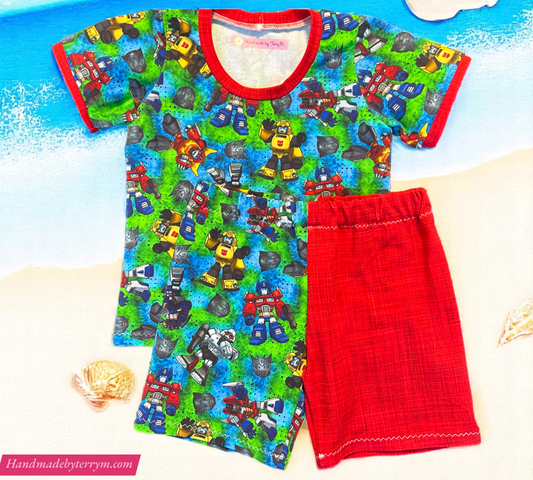Transformer T-shirt & Shorts Set - Size 1
