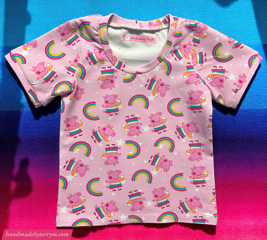 Peppa Pig Rainbow T-Shirt - Size 2