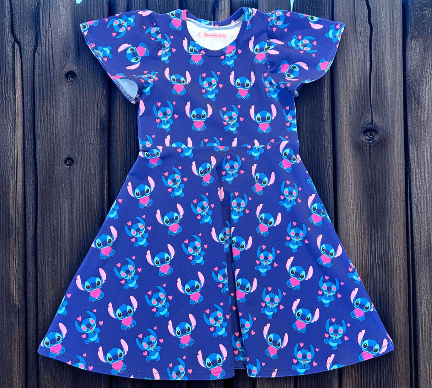 Love Heart Stitch Dress - Size 7