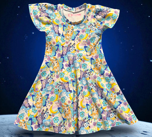 Bluey Butterfly Dress - Size 4