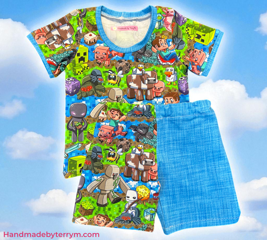 Minecraft T-Shirt & Shorts Set - Size 2