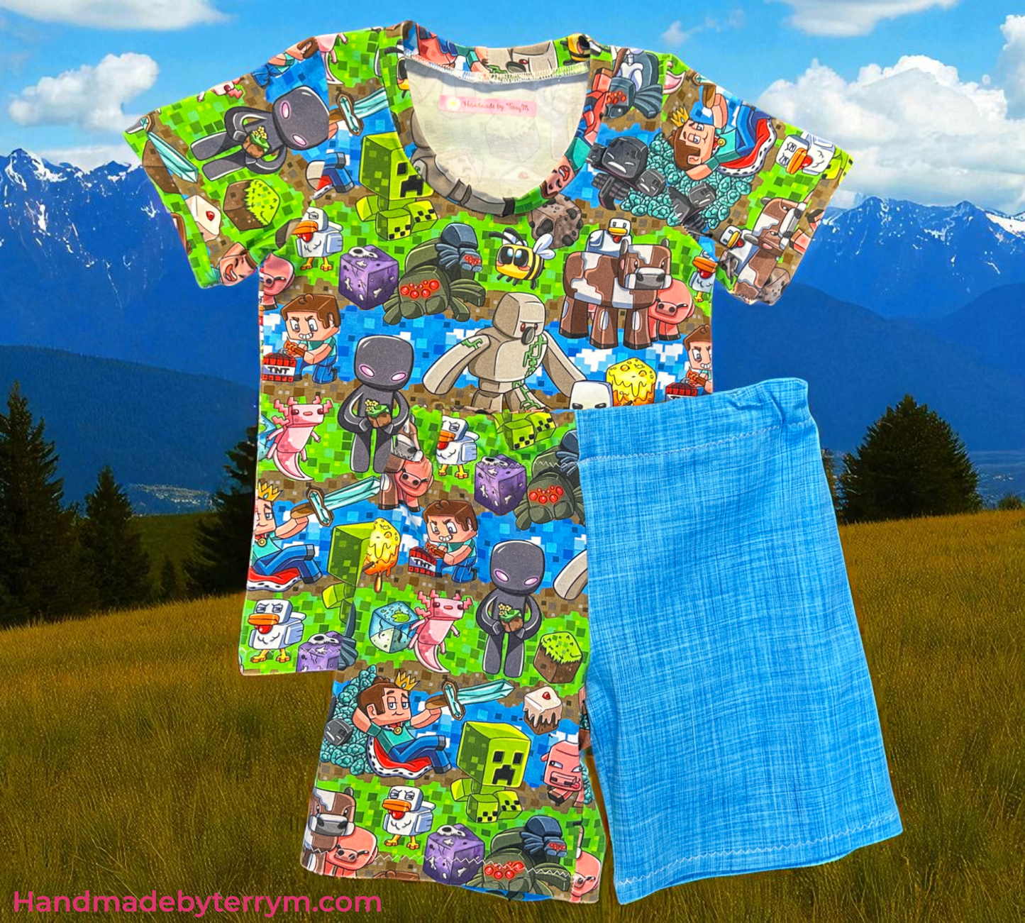 Minecraft T-Shirt & Shorts Set - Size 3