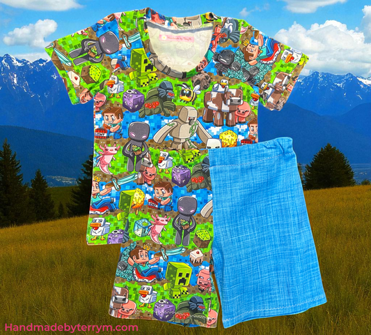 Minecraft T-Shirt & Shorts Set - Size 3