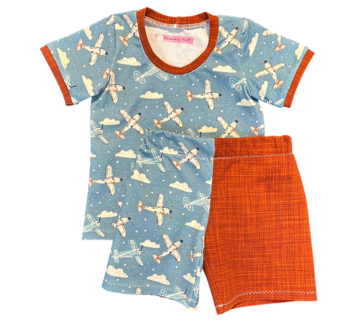 Planes T-Shirt & Shorts Set - Size 1