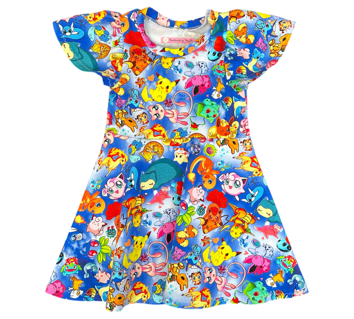 Bright Pokemon Dress - Size 2