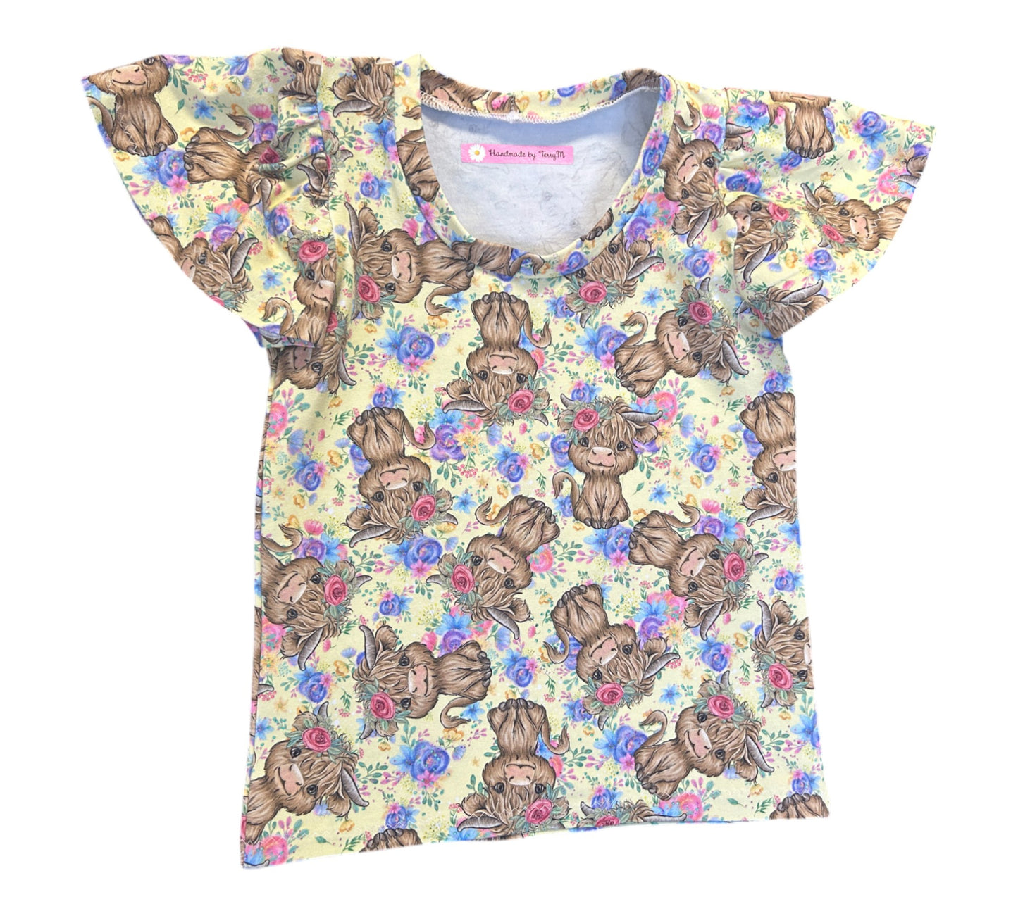 Highland Cow T-Shirt - Size 3