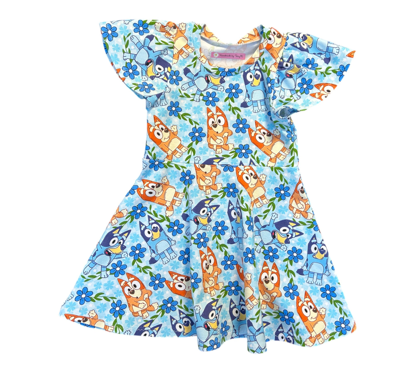 Blue Bluey Dress - Size 3