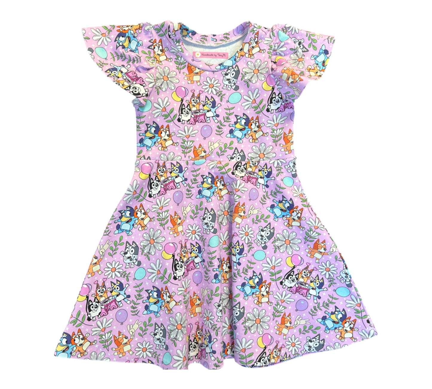 Pink Bluey Dress - Size 4
