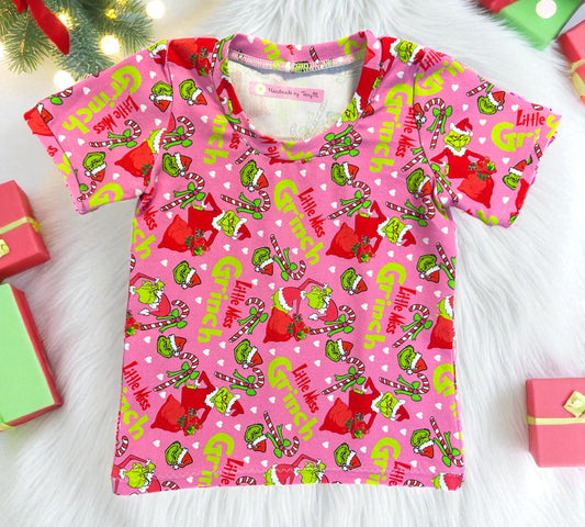 Little Miss Grinch T-Shirt - Size 1