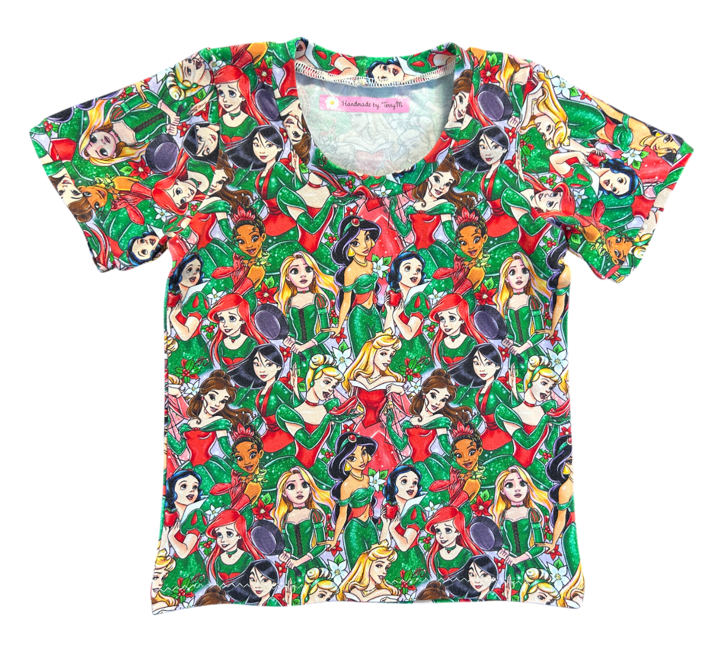 Christmas Princesses T-Shirt - Size 2